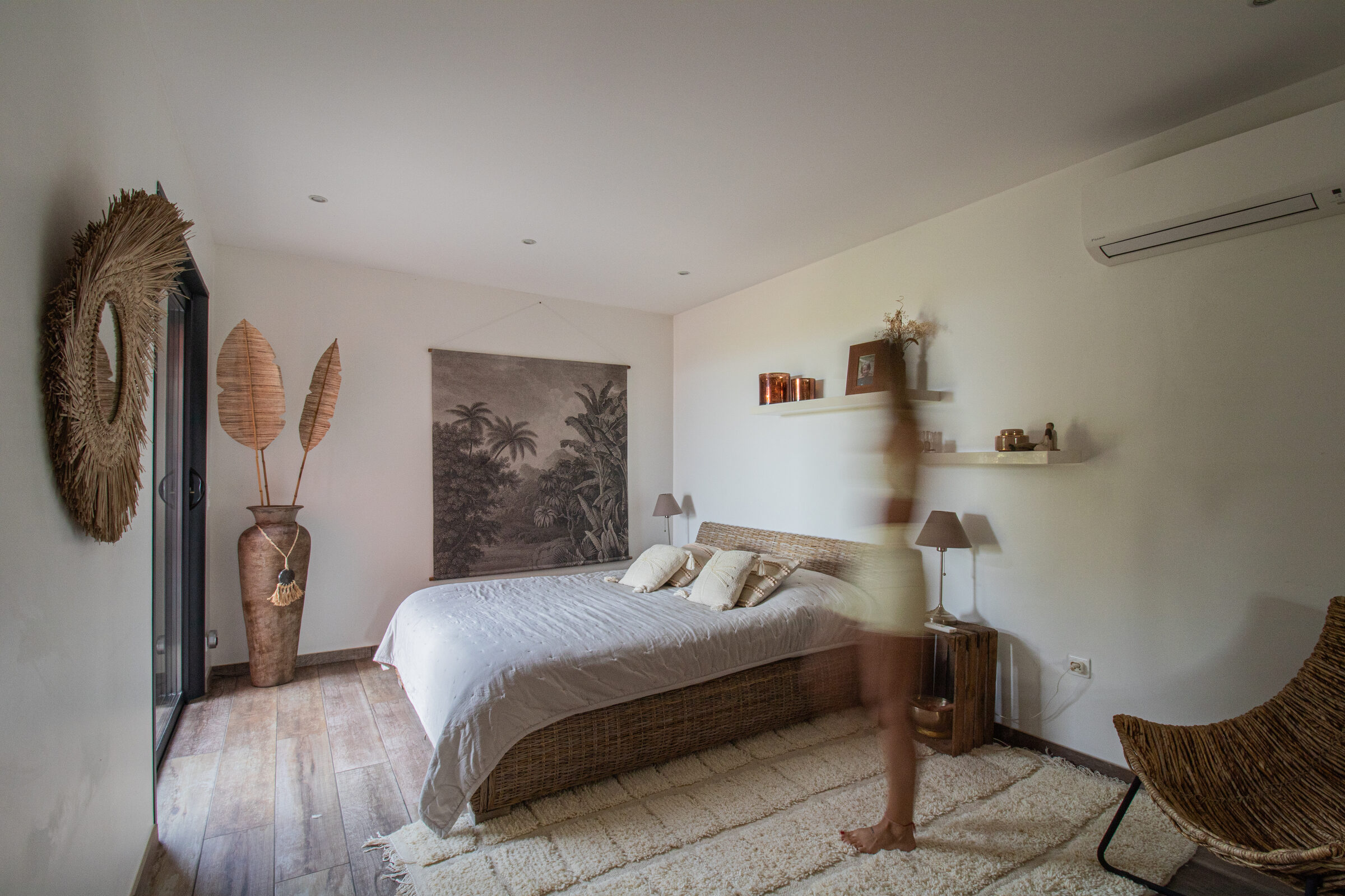 Chambre bohème, lumière douce