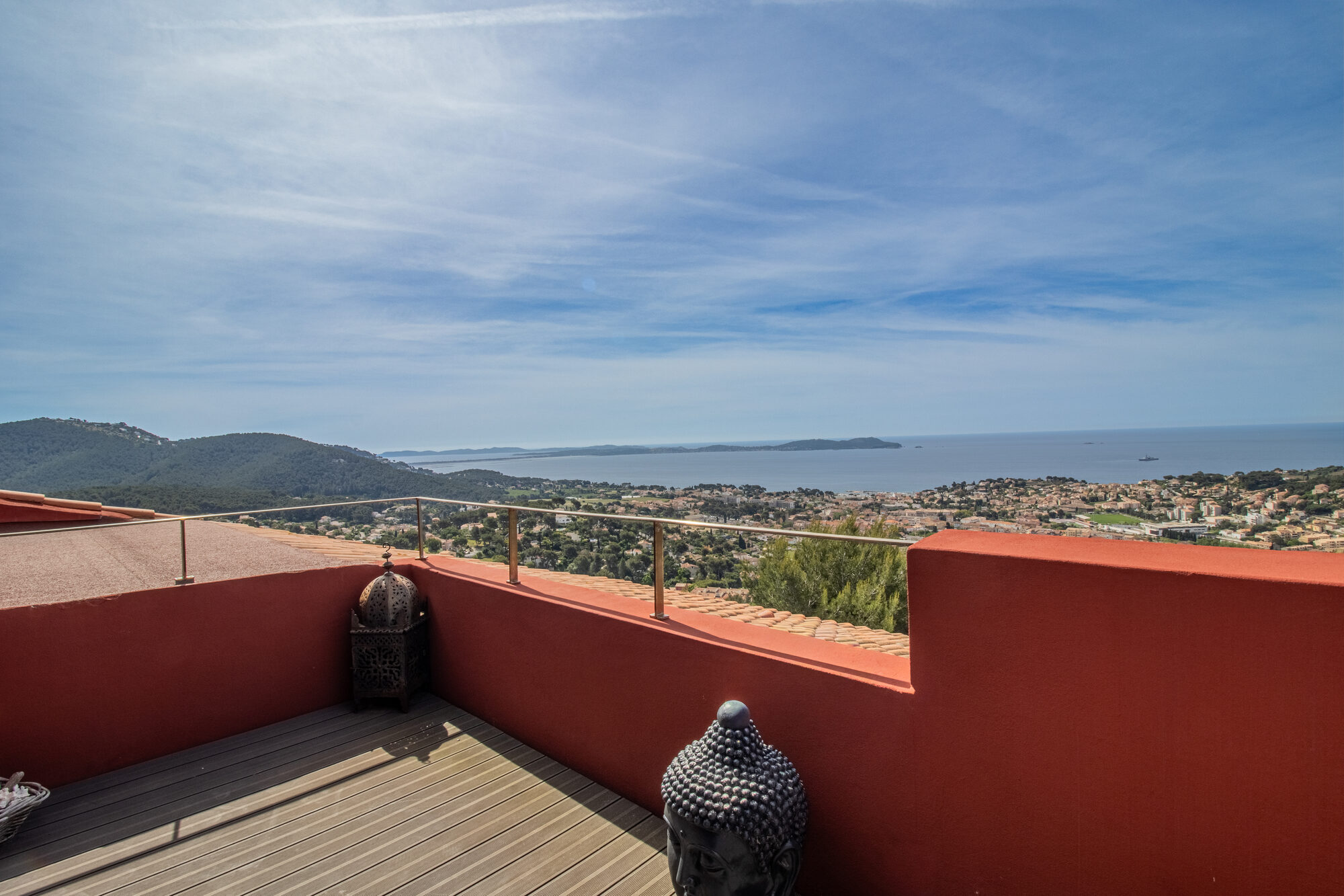 Terrasse panoramique vue mer — Var